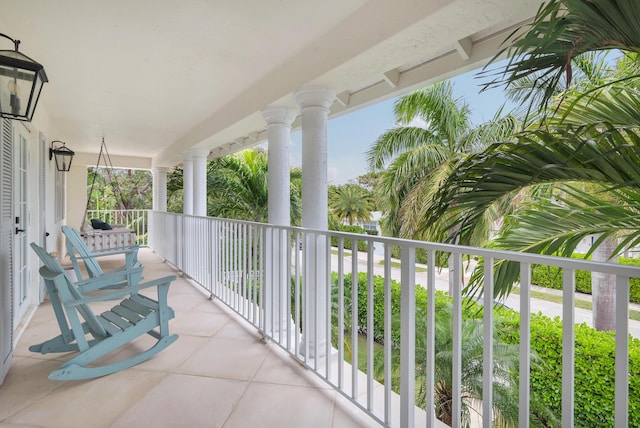 view of balcony