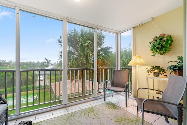 sunroom with a wealth of natural light