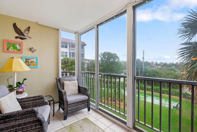 sunroom / solarium featuring a wealth of natural light