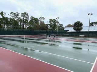 view of tennis court