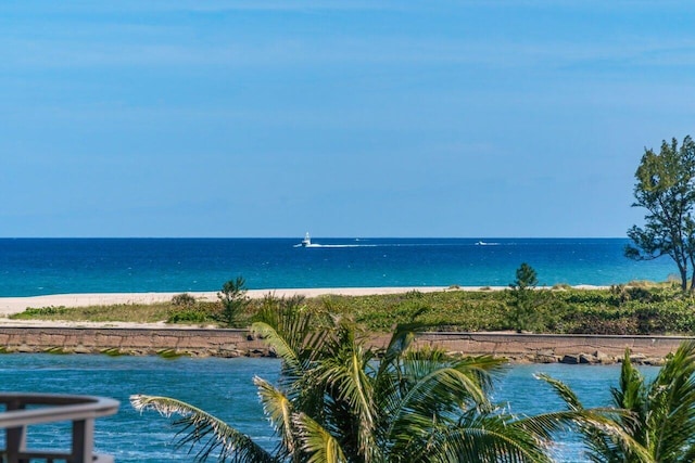 water view with a beach view