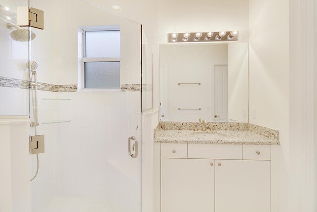 11263 SW Visconti Way, Port Saint Lucie, FL 34986 - bathroom with a shower stall and vanity