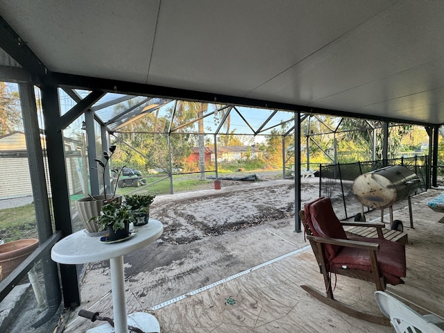 view of sunroom