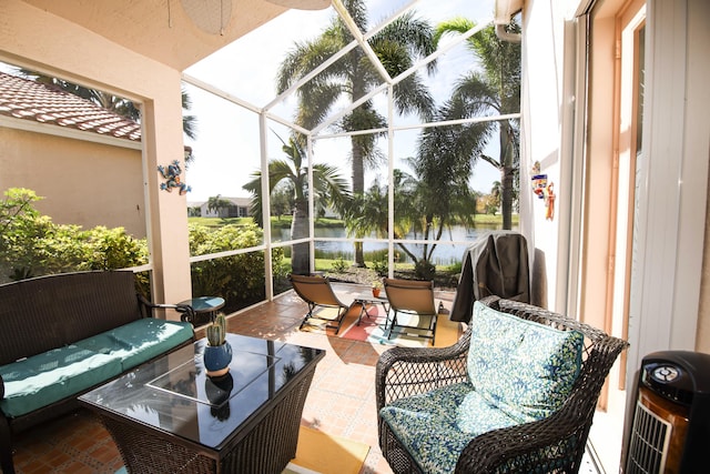 view of sunroom / solarium