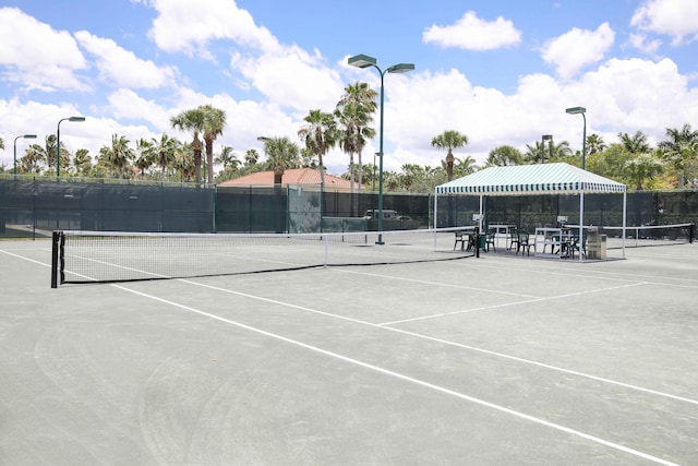 view of tennis court