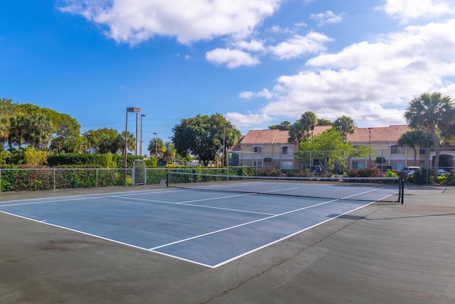 view of tennis court