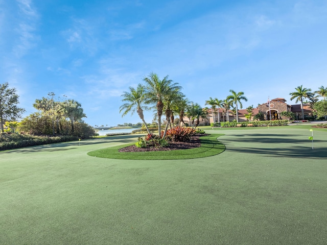 view of property's community featuring a water view