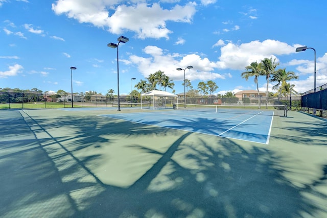 view of tennis court