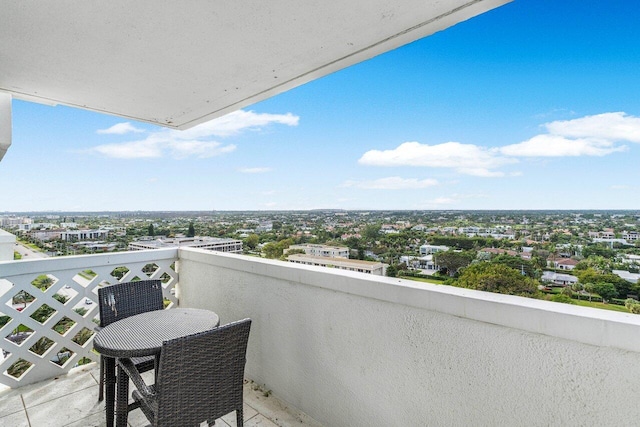 view of balcony