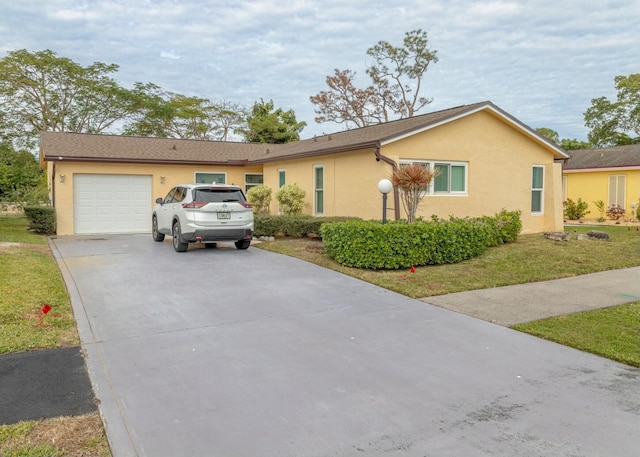 ranch-style house with a garage