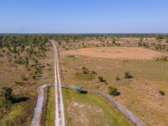 bird's eye view featuring a rural view