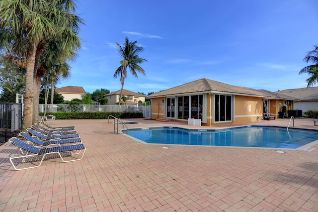 view of pool with a patio area