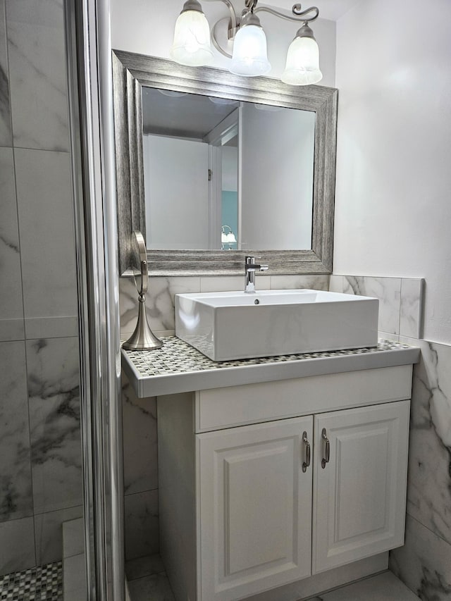 bathroom featuring vanity