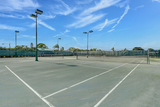 view of sport court