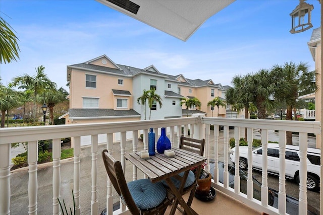 view of balcony