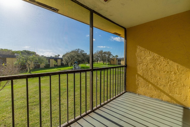 view of balcony