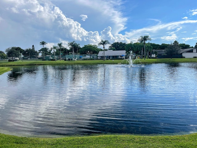 view of water feature