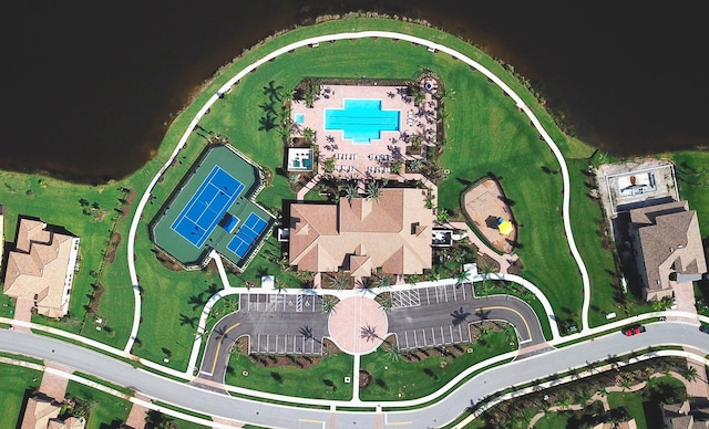 birds eye view of property