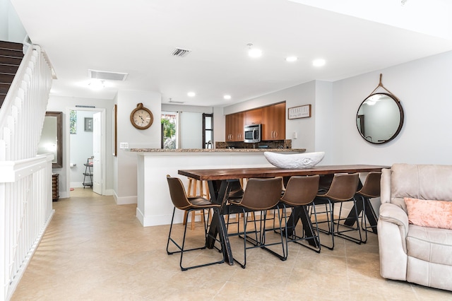 view of dining room