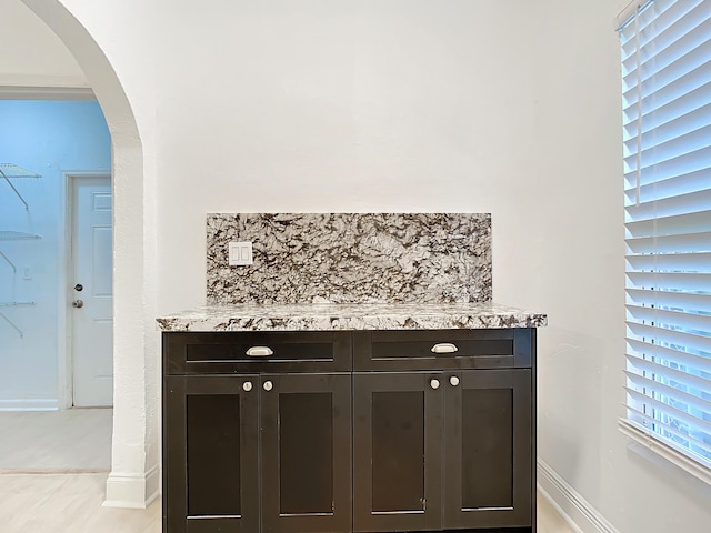 interior details with backsplash