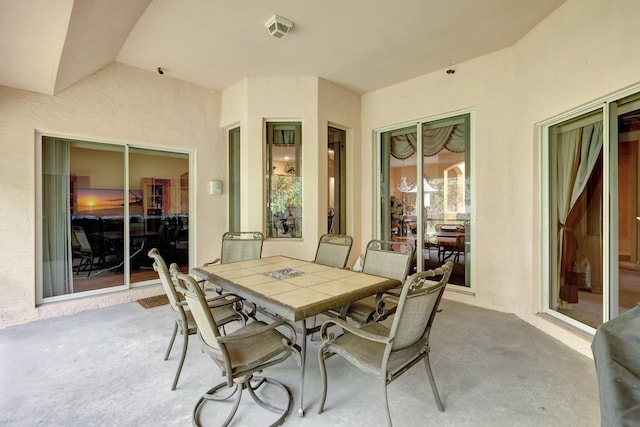 view of patio / terrace with outdoor dining area