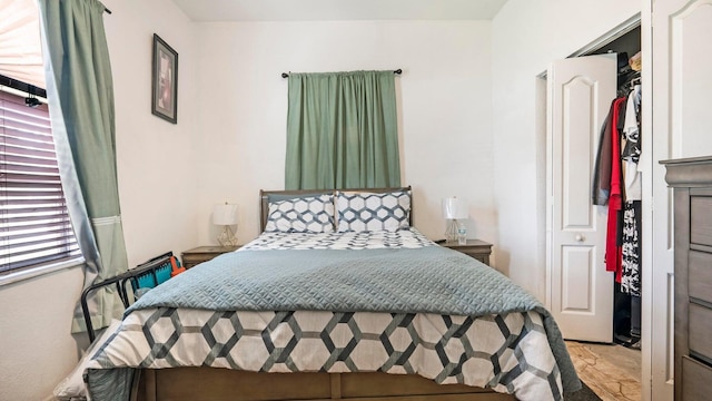 bedroom with a closet