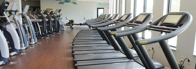 view of workout area