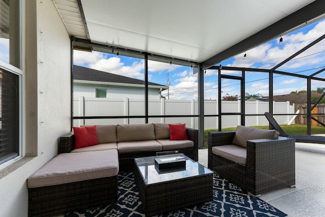 view of sunroom / solarium