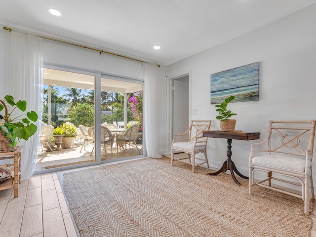 view of sitting room