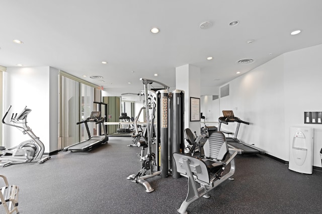 view of exercise room