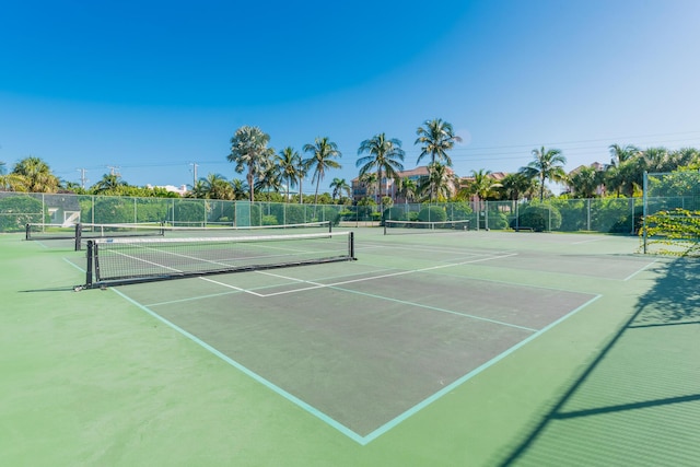 view of sport court