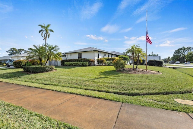 exterior space featuring a yard