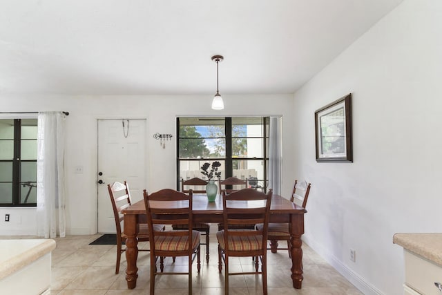 view of dining room