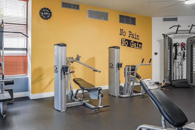 view of exercise room