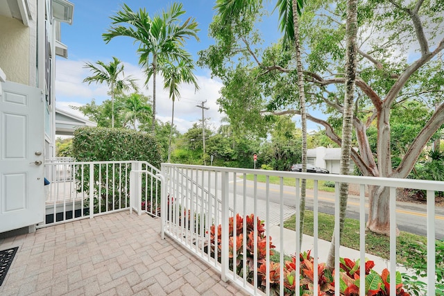 view of balcony