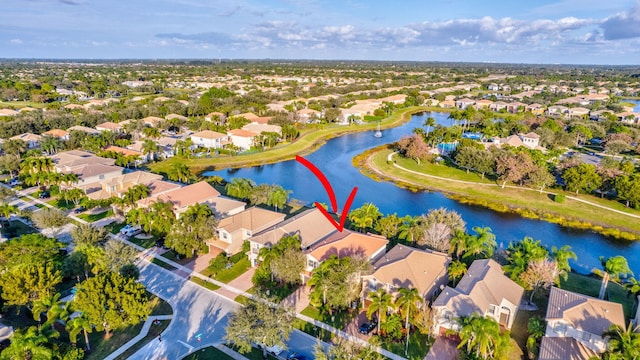 11606 Ponywalk Trl, Boynton Beach, FL 33473 - birds eye view of property featuring a residential view and a water view