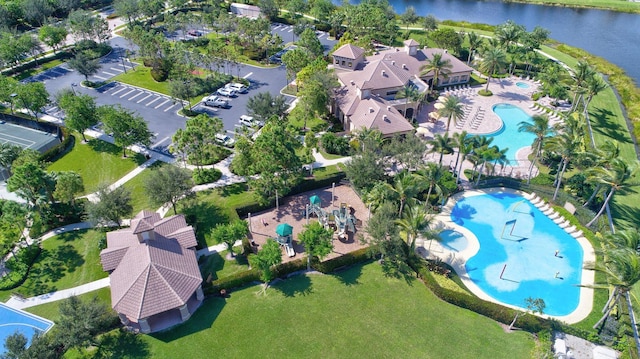 11606 Ponywalk Trl, Boynton Beach, FL 33473 - birds eye view of property featuring a water view