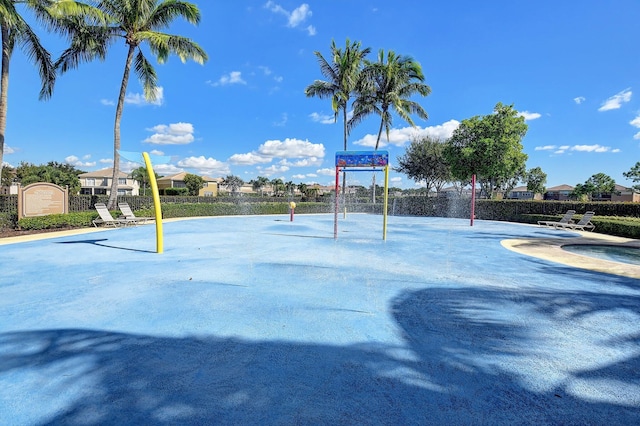 view of basketball court