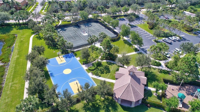 birds eye view of property