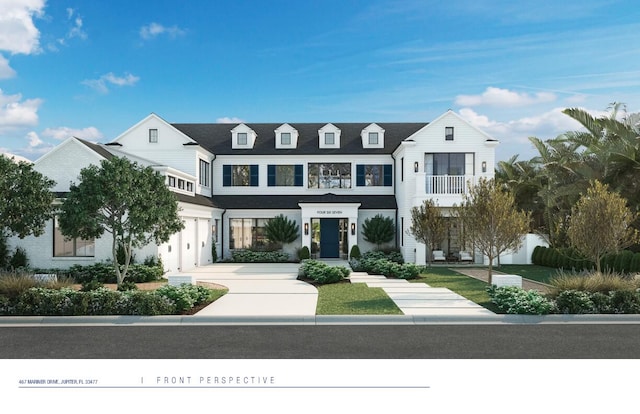 view of front of house featuring a garage