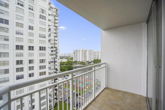 view of balcony