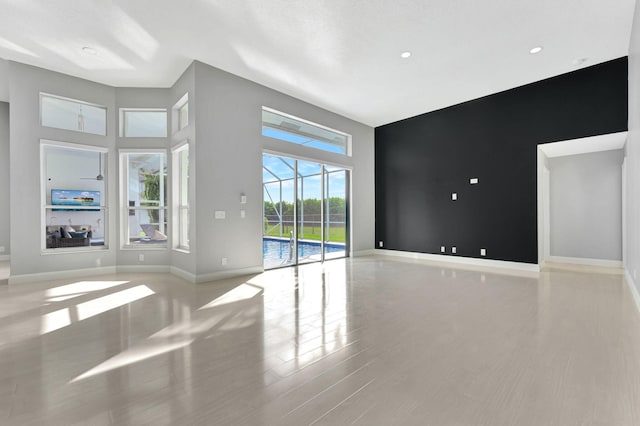 interior space with light wood-type flooring