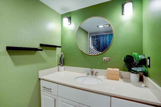 bathroom featuring vanity