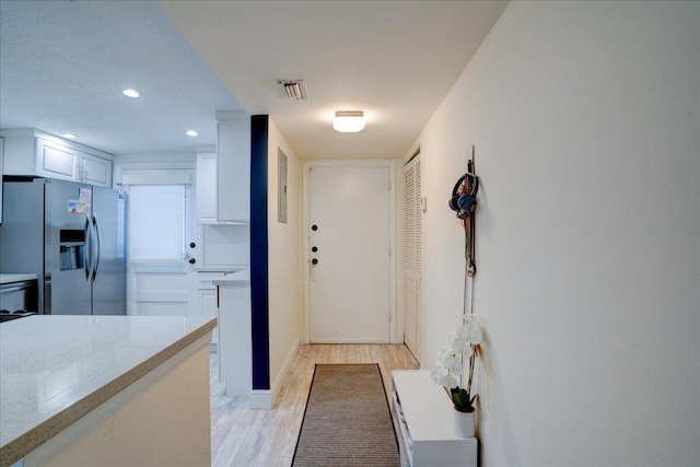 interior space featuring light hardwood / wood-style floors