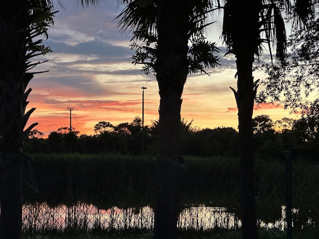 view of nature at dusk