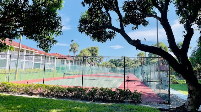 view of sport court