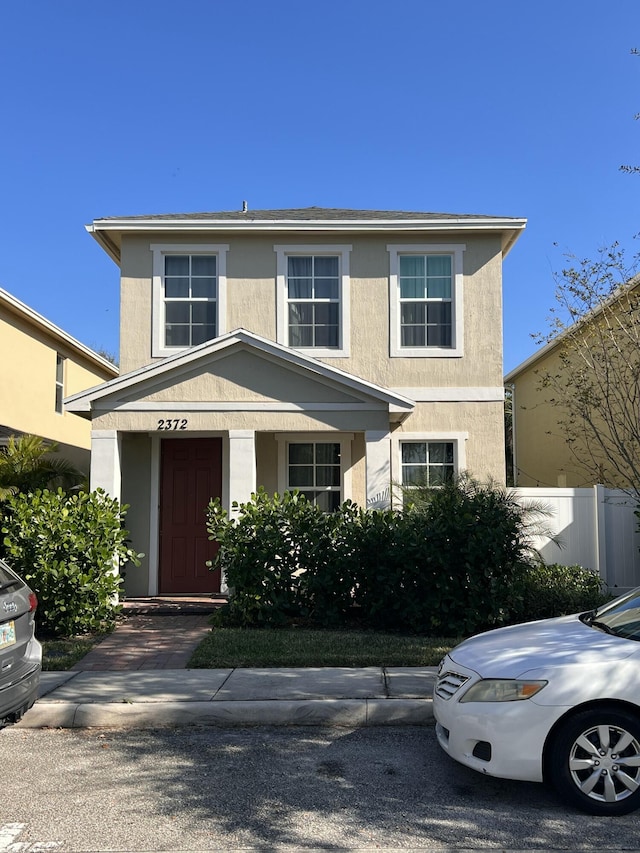 view of front of property