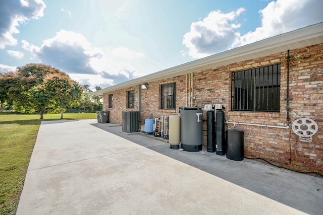 view of patio with central AC unit