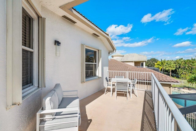 view of balcony