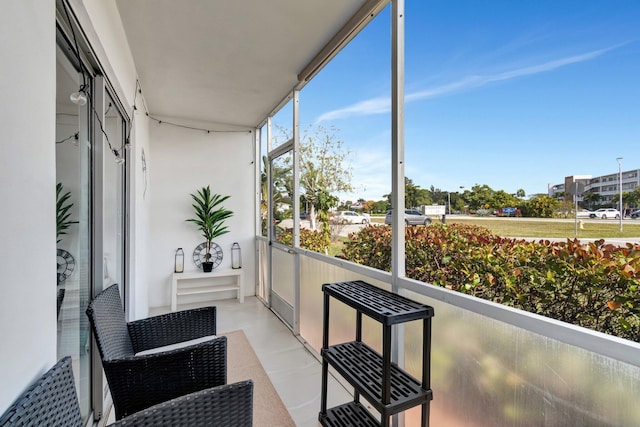 view of sunroom / solarium